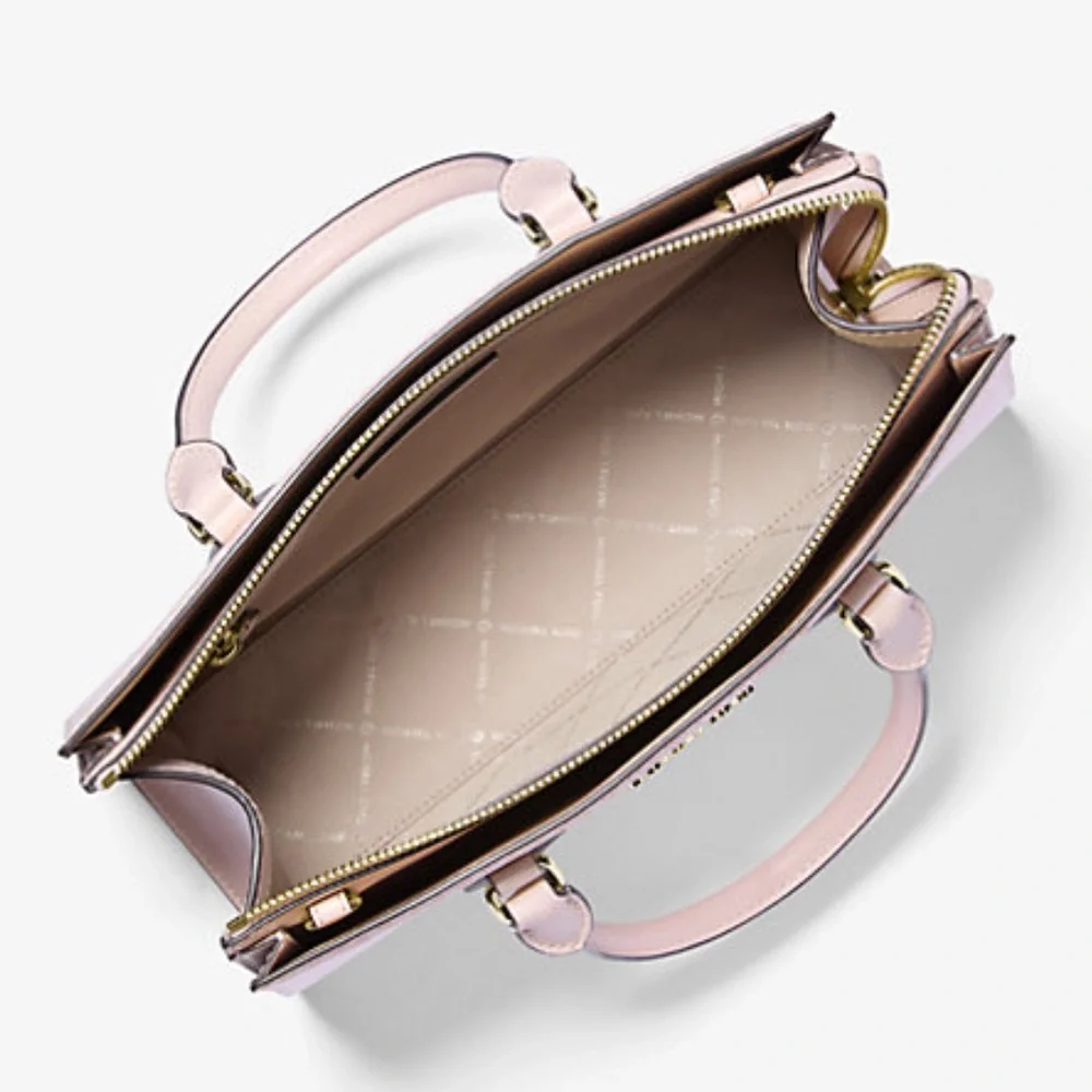 MICHAEL KORS Sheila Md Ombré Signature Logo Satchel Crossbody 
Powder Blush 
NWT - Picture 2 of 16